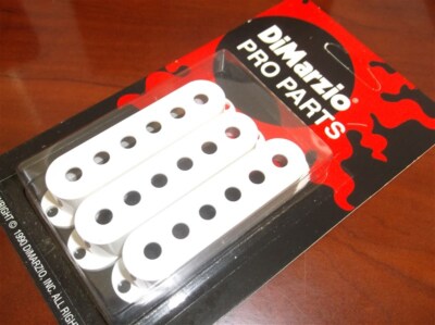 NEW - DiMarzio USA MADE DM2001 Strat Pickup Covers (3) - WHITE