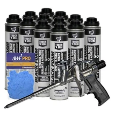 DAP Touch N Seal Foam Sealant Black - 24 oz, Case with Gloves & Applicator Gun