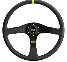 OMP Racing Velocita 380 Flat 380mm - Small Suede (Black) OD0-1987-071