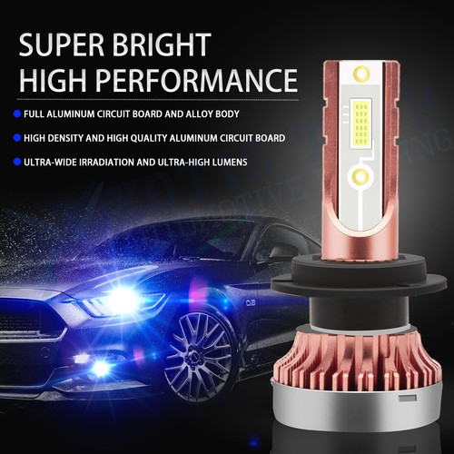 For BMW E46 F30 320i 330i 3-Series Cool Ice Blue LED High Beam DRL Light Bulbs - Picture 2 of 10