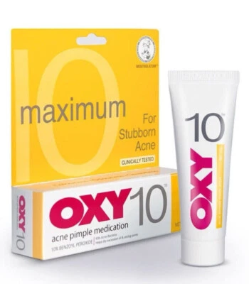 OXY 10 10g Stubborn Acne Pimple cream Maximum Strength UK stock
