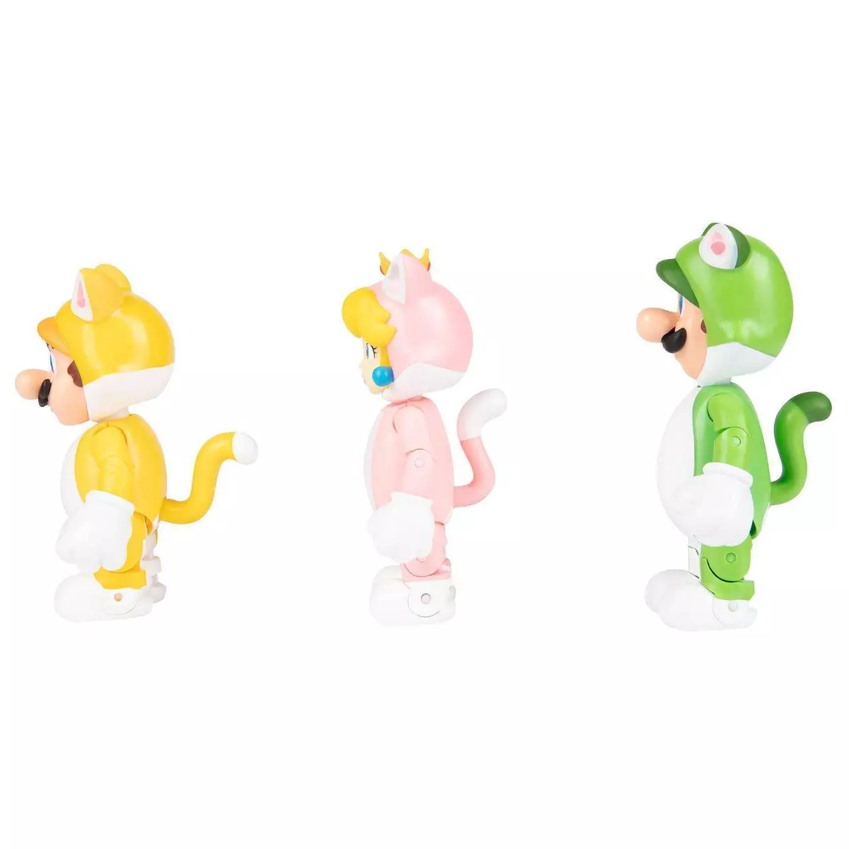 Nintendo Super Mario Toad, Mario, and Peach Action Figure Set - 3pk