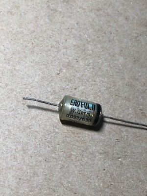 Vintage EROFOL II Guitar Amp Tone Capacitor 0.033 uF 630 V DC, 200VAC, USA