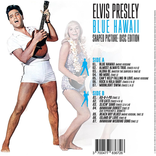 Elvis Presley - Blue Hawaii (L.M.L.R.) Picture Disc Vinyl 12" Album - Picture 2 of 2