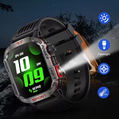New For Huawei Smart Watch Men LED Flashlight Blood Pressure Multiple SportModes