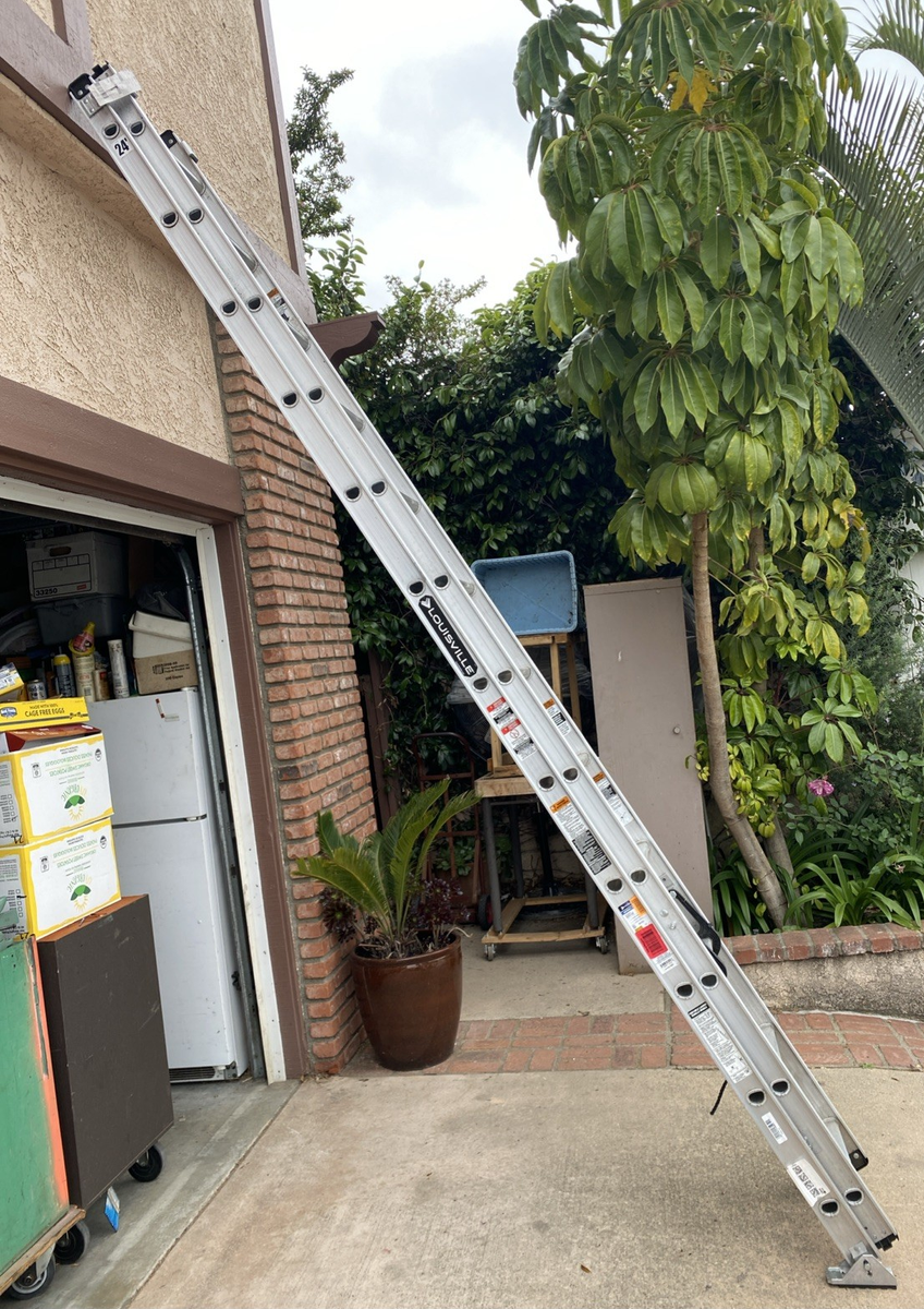 Louisville 24 ft Aluminum Extension Ladder AE 2224 Type IA, 300