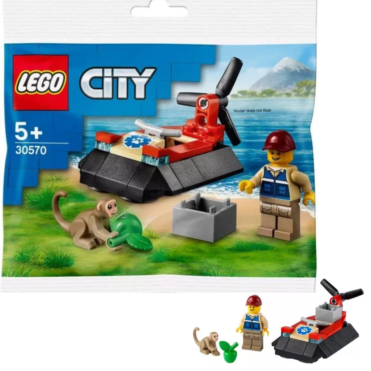 Super lego from the City series with the number 30570. Figure accompanied  by its accessories. Young lego ® fans will love building this Wild Animal  ...