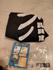 Kids Glow in the Dark Skeleton Costume   Size 6T Halloween Outfit  Black Skull