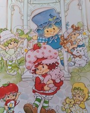 Strawberry Shortcake, Blueberry Muffin,  Friends Glossy Vinyl Sticker 8.5" By