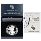 2016-W $1 1-oz Proof American Silver Eagle w/ Box, OGP &COA