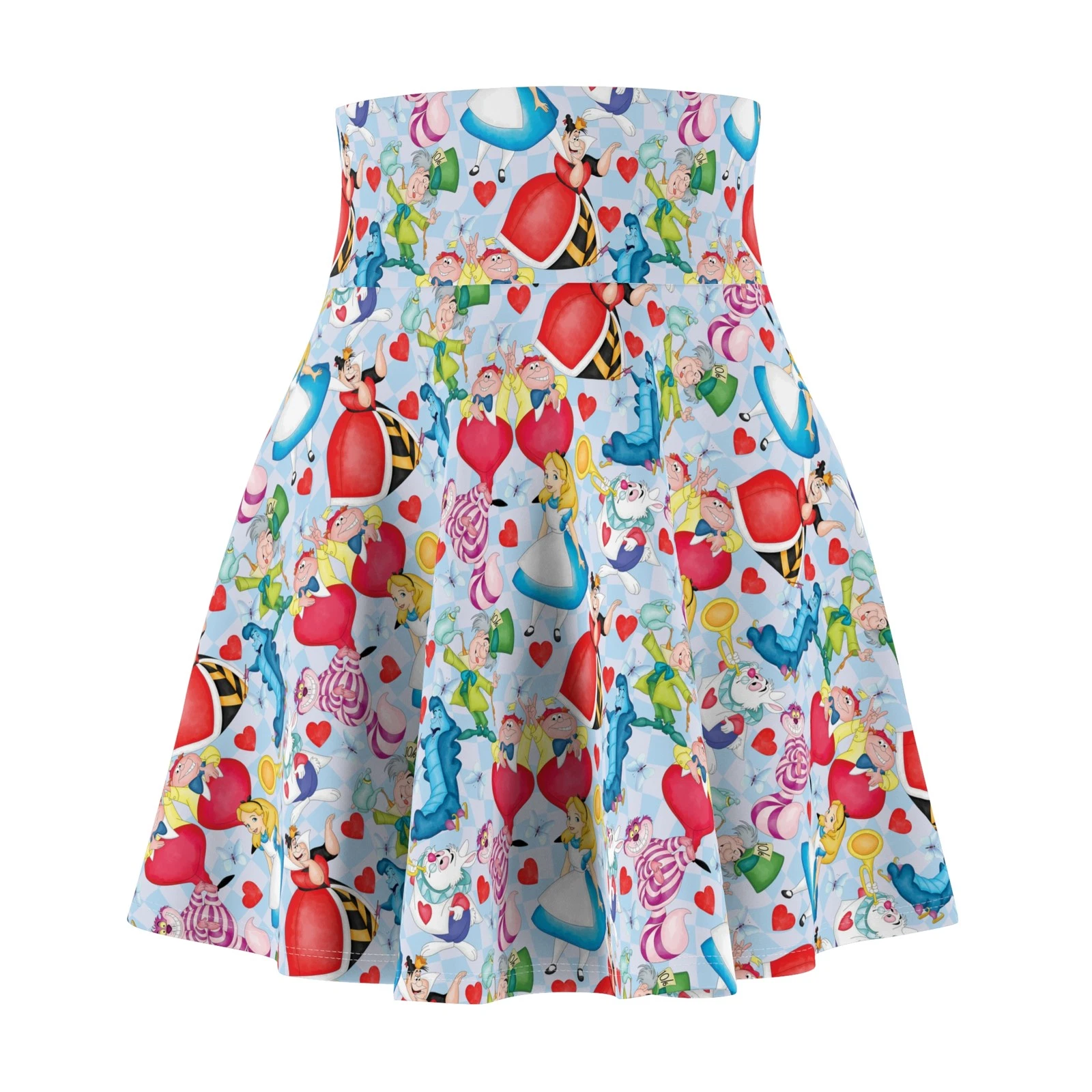 Alice In Wonderland Women's Skater Skirt, Gift for Her