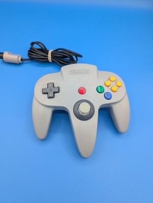 Nintendo 64 N64 Grey Original Controller Tested Authentic Hall