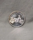Harley Davidson Flathead 1 Troy Ounce .999 Fine Silver Coin UNGRADED