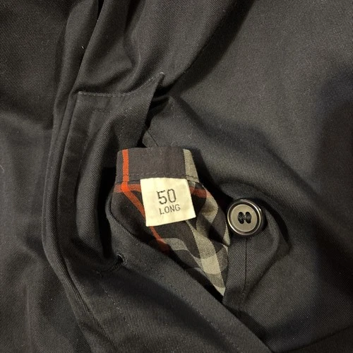 Burberrys Double Breasted Navy Blue Men's Trench Coat Superb Size 50 Long image 6