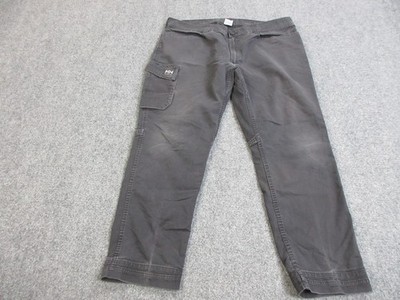 Helly Hansen Workwear Pants Mens 44x32 Gray Cargo Stretch Denim Work Utility