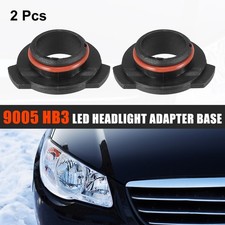 2pcs 9005 HB3 LED Headlight Adapter Holders Bulb Sockets Retainer Clip For Car