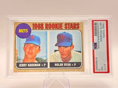1968 Topps - 1968 Rookie Stars Nolan Ryan, Jerry Koosman #177 (RC) PSA 3