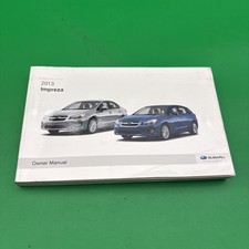 2013 Subaru Impreza Owners Manual With Free Shipping