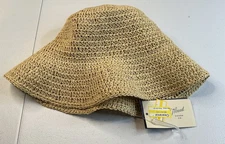 Bucket Hat Cream Paper Straw Universal Thread Nwt Cream