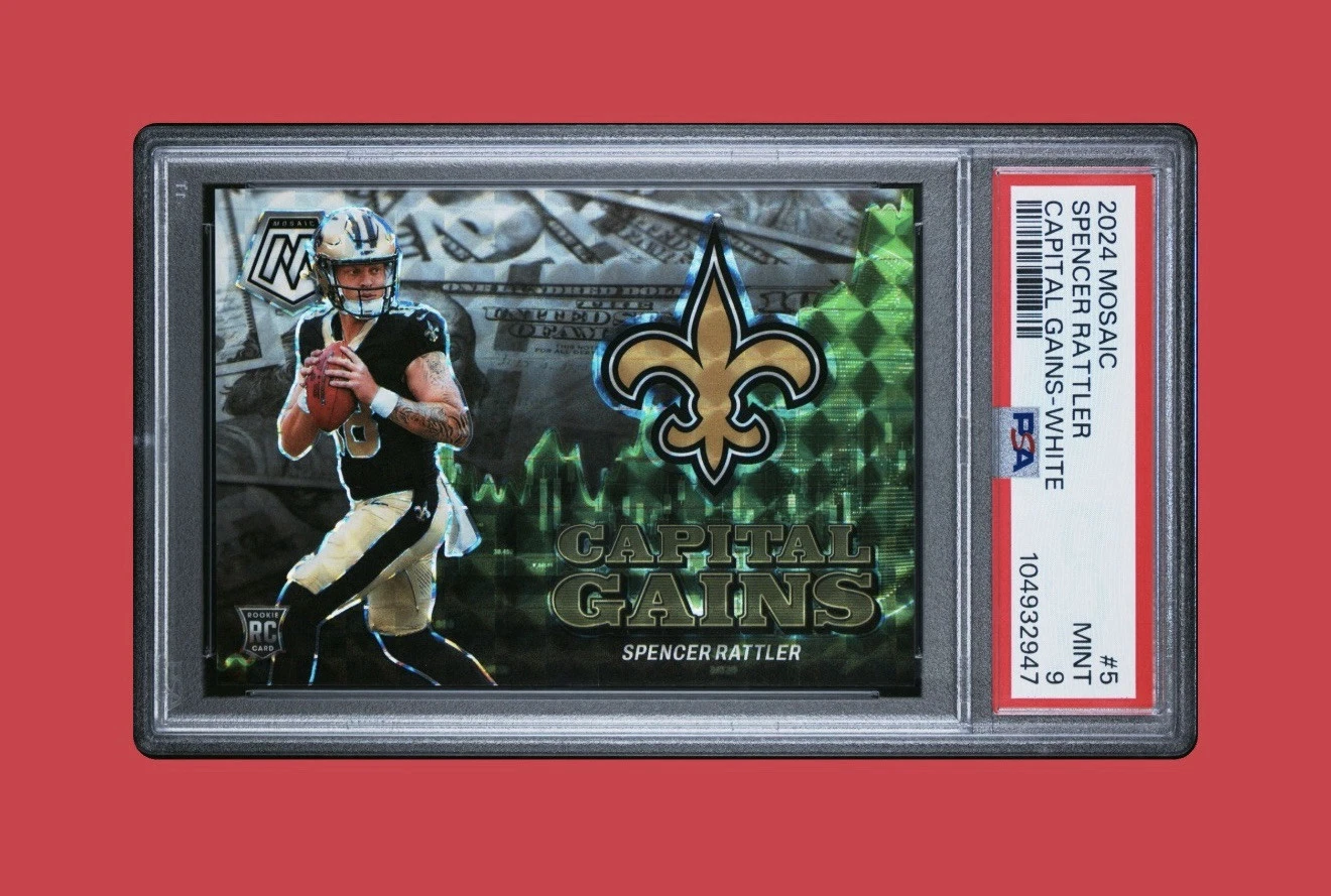 Spencer Rattler Panini Mosaic Capital Gains #5 White