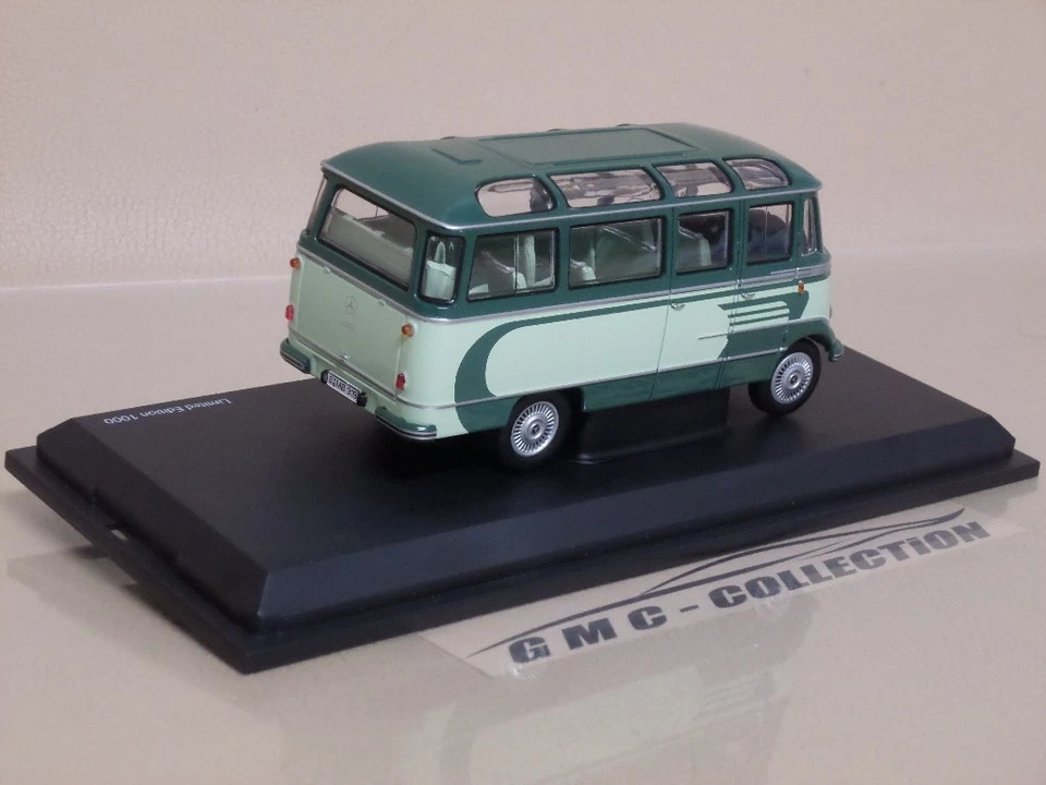 MERCEDES-BENZ 0 319 1960 VERDE GREEN MiNi BUS SCHUCO 1/43 (NO IXO ELIGOR) - Immagine 2 di 3