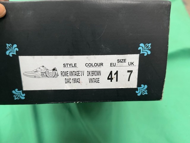 Duck and Cover Rowe Vintage 3V Trainers UK 7 Brown Casual Hook and Loop Shoes image 6
