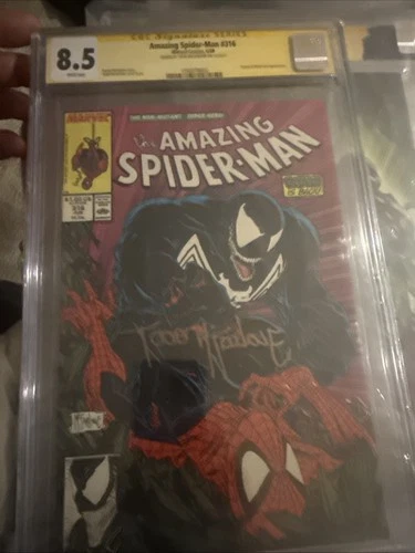 The Amazing  Spider-Man  #316 cgc 8.5 signed  FULL OLD. GOLD Todd McFarland