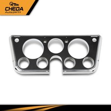Dash Bezel Chrome 7 Hole Plastic Part Black Fit For 1967-1972 Chevy C10 Truck