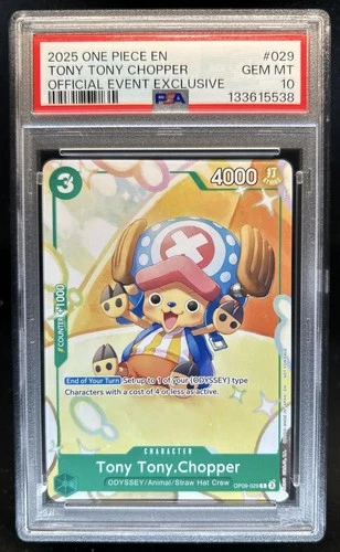 2025 One Piece Tony Tony Chopper Official Event Exclusive #OP09-029 PSA 10