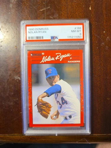 Nolan Ryan 1990 Donruss PSA 8 Texas Rangers