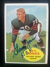 Stan Jones Autographed 1960 Topps Football Card #17 Bears HOF Died 2010