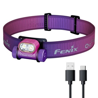 Fenix HM55R 1200 Lumen Lightweight Rechargeable Running Headlamp (Nebula)
