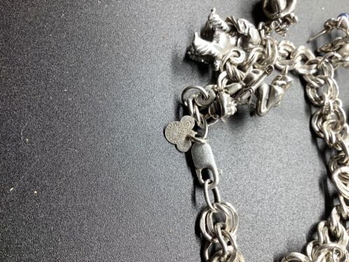 vintage sterling silver disney charm bracelet An Vintage Disney Charm Necklace - Picture 3 of 16