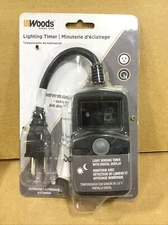 Woods 50013 Outdoor 24hr Digital Timer With Photocell