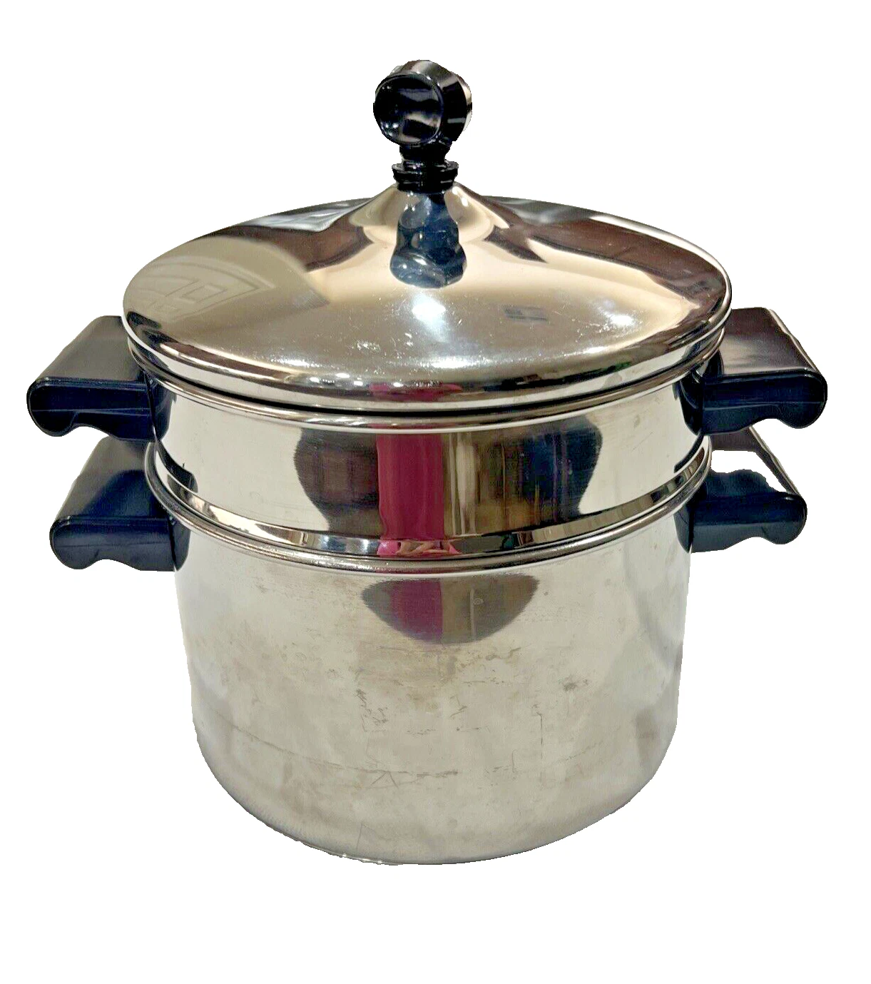 Farberware 3 Qt. Stainless Steel 2 Handle Stockpot With Steamer Insert & Lid