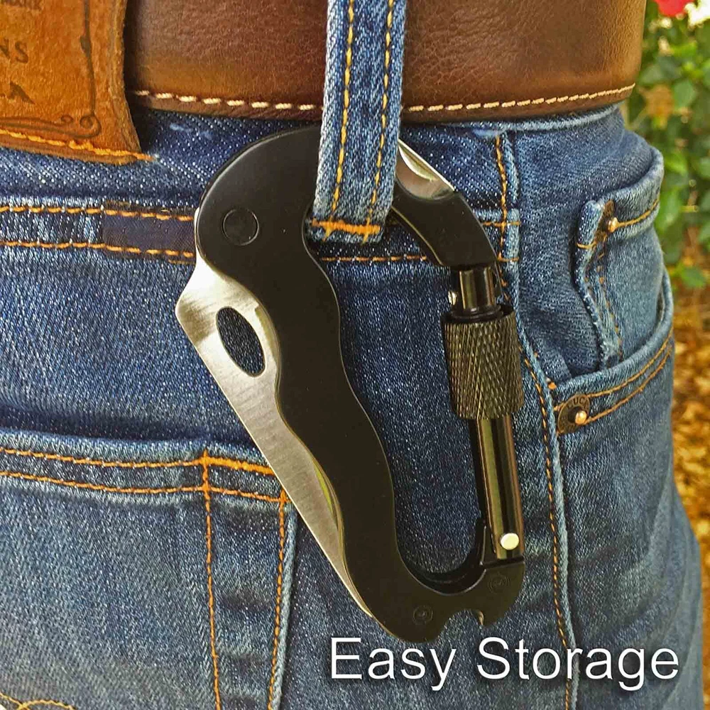 Multi Tool with Key Carabiner Clip, Heavy Duty Best for Emergencies, Man, Office