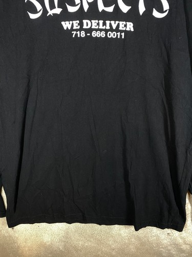 RVCA Casual T-Shirts Top Size L Mens Black Logo Long Sleeve - Picture 8 of 10