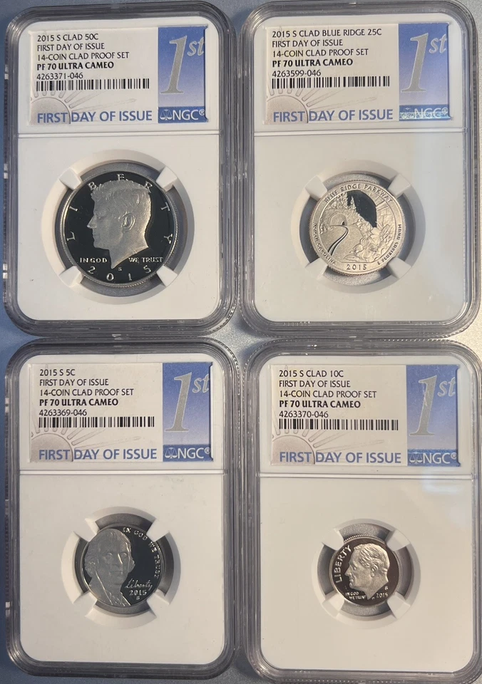 NGC PF-70 FIRST DAY ISSUE! 2015 CLAD PROOF SET 14 COINS - Image 3 of 4