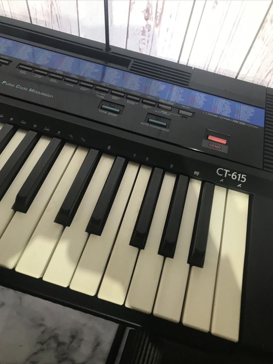vintage CASIO CT-615 ELECTRONIC Keyboard 210 SOUND tone bank vintage CASIO CT-615 ELECTRONIC Keyboard 210 SOUND tone bank