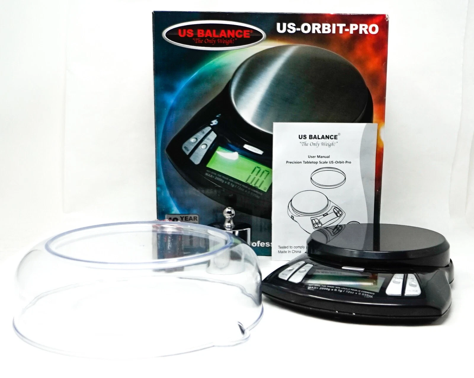 US Balance [US-ORBIT-PRO] Digital Table Scale [Max: 2000g/72oz-d:0.1g/0.035oz]