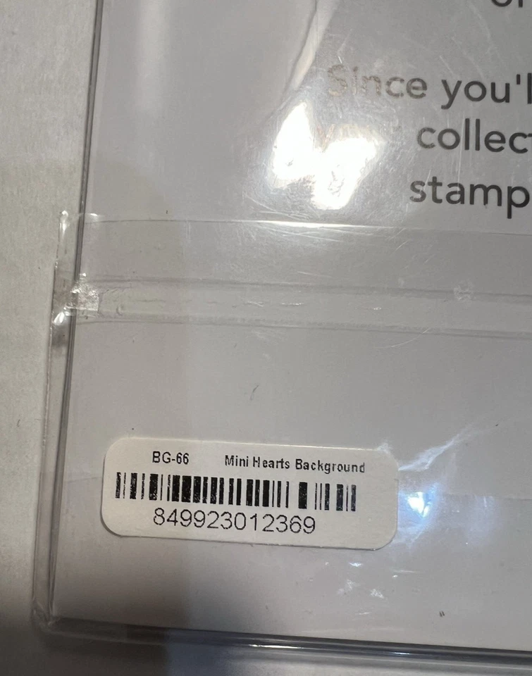 My Favorite Things "Mini Hearts Background" BG-66 зажимной резиновый штамп - новый - Изображение 2 из 3