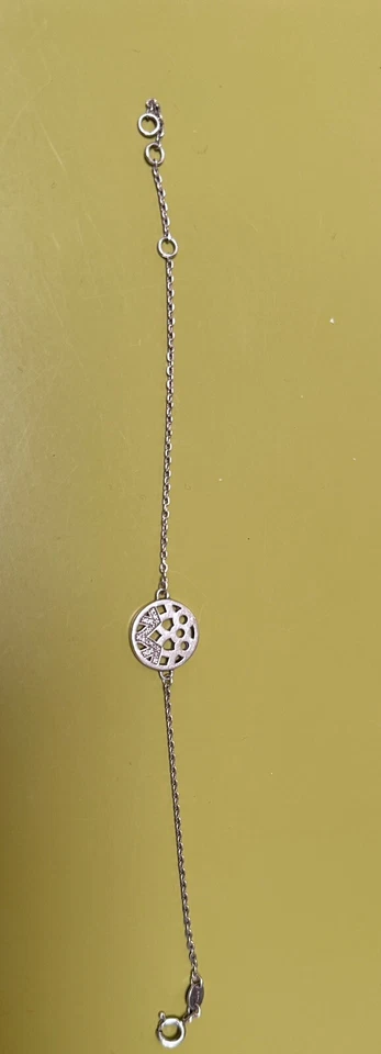 Genuine LINKS OF LONDON Timeless Diamond Bracelet 925 Silver Chain 6-7.5” Pouch - Image 2 of 4