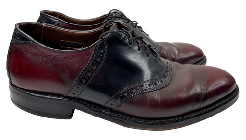 Vintage Allen Edmonds Norse Men's 9.5 EEE Wide Red Derby Shoes