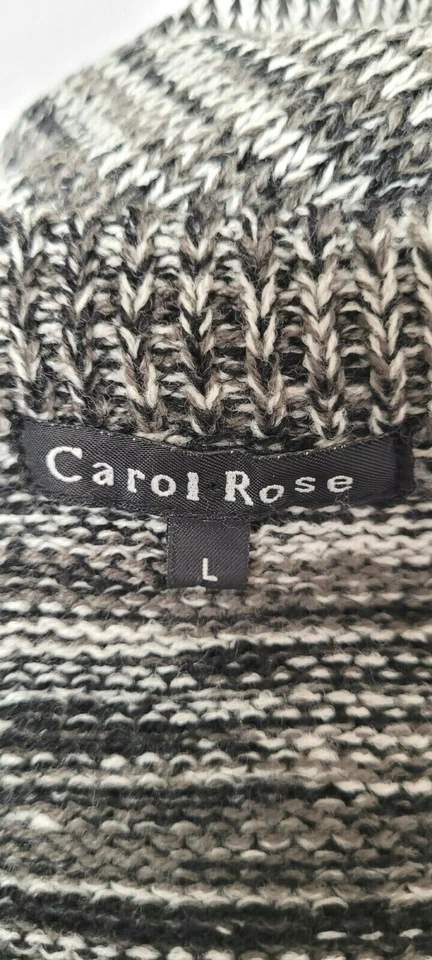 Suéter Carol Rose (L) Gris. Manga larga. 2 bolsillos delanteros. 100% acrílico. Foto 4 de 4