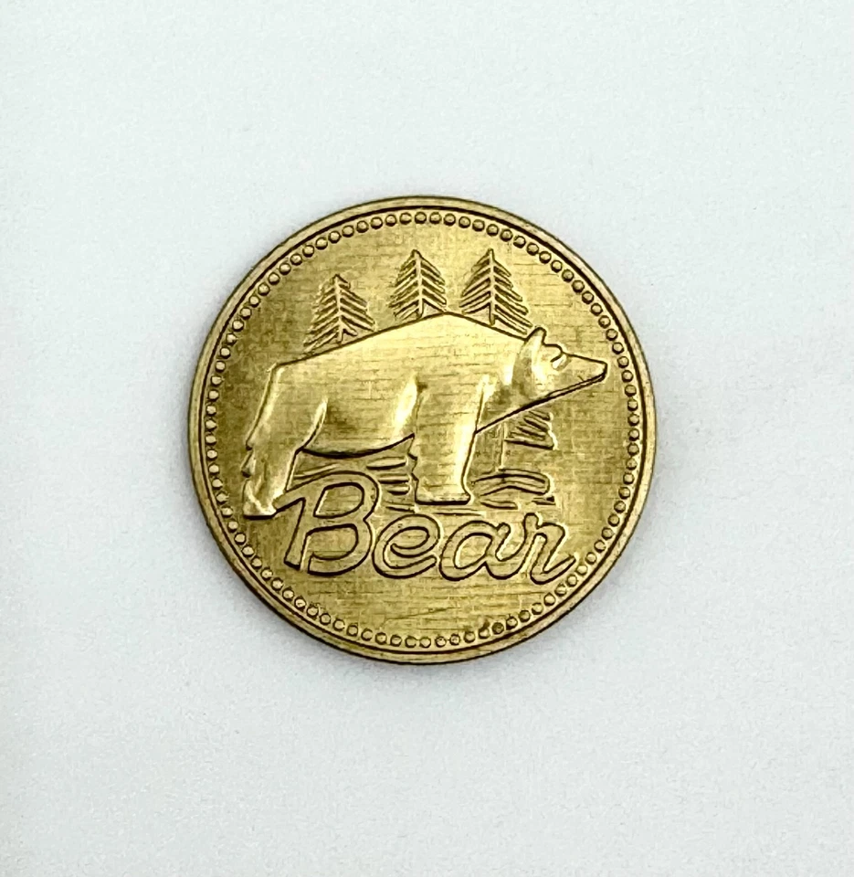 Bear Archery Bow Medallion Brass