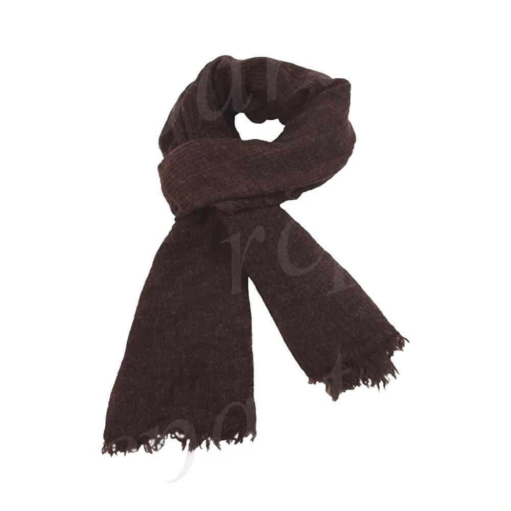 Коричневый шарф однотонные шарфы для мужчин