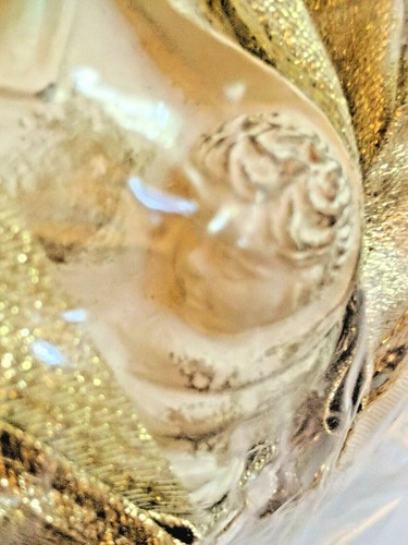 Madona Virgen María con Niño Jesús Mantón Dorado Capa Adorno de Navidad Vacaciones - Imagen 7 de 9