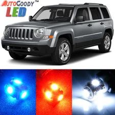 8 x Premium Xenon White LED Lights Interior Package Upgrade Jeep Patriot Compass