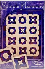 Simple Harmony Simple Curves Lap/ Double/Queen/King Fat Quarter Quilt Pattern
