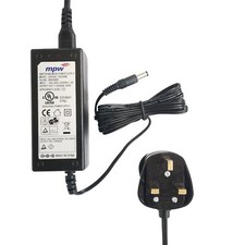 Image of 15V 1A/1.5A/2A Mains AC-DC Adaptor Power Supply Positive Centre Polarity 5.5mm